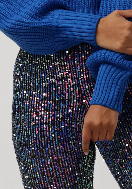 Blaue COLOURFUL REBEL Schlaghose STEFFIE SEQUINS FLARE - large