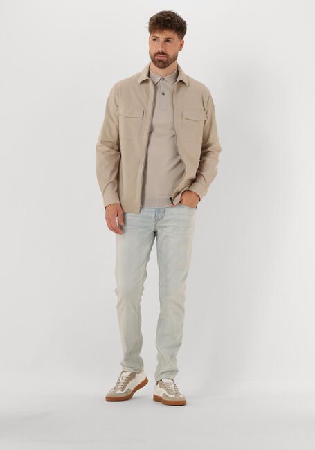 Beige GENTI T-shirt POLO BUTTON SS K2046-1260 - large