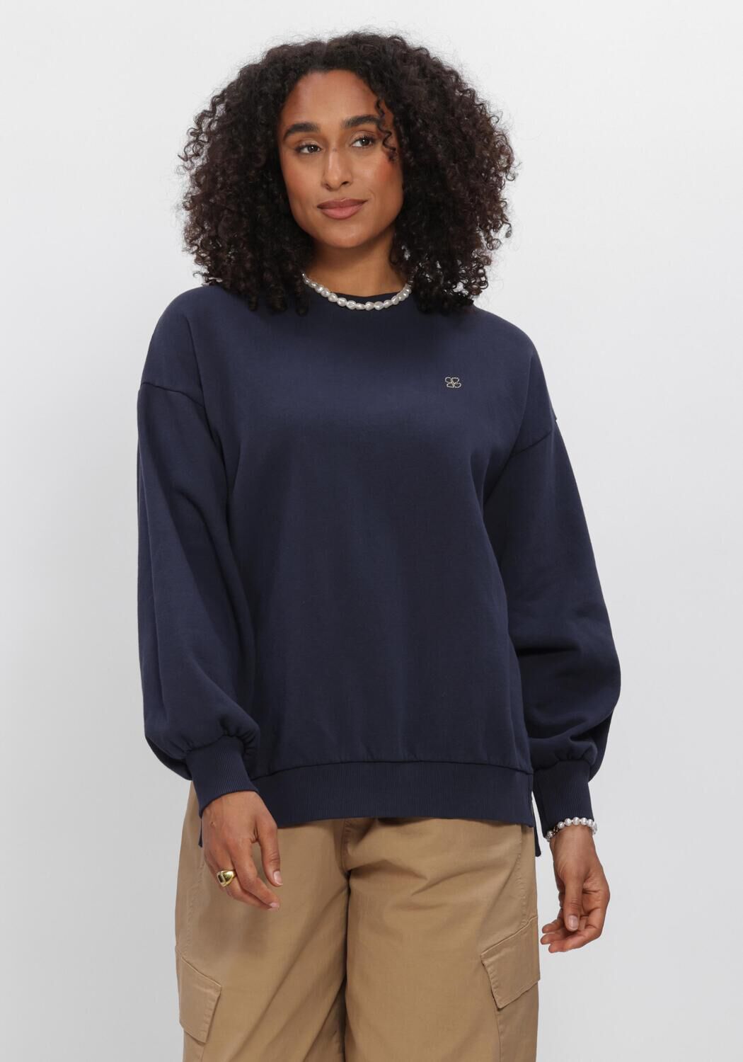 Dunkelblau BY-BAR Pullover LILI LONG SWEATER - large