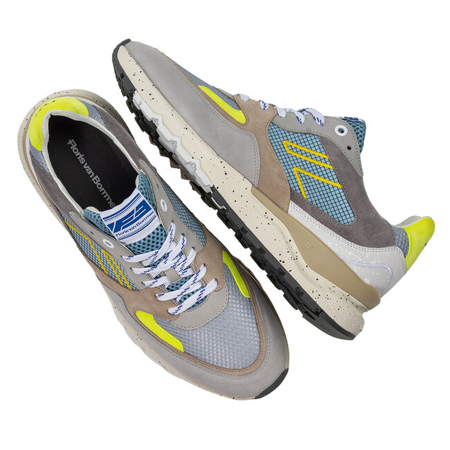 Blaue FLORIS VAN BOMMEL Sneaker Low SFM-10243 DE TREENER - large