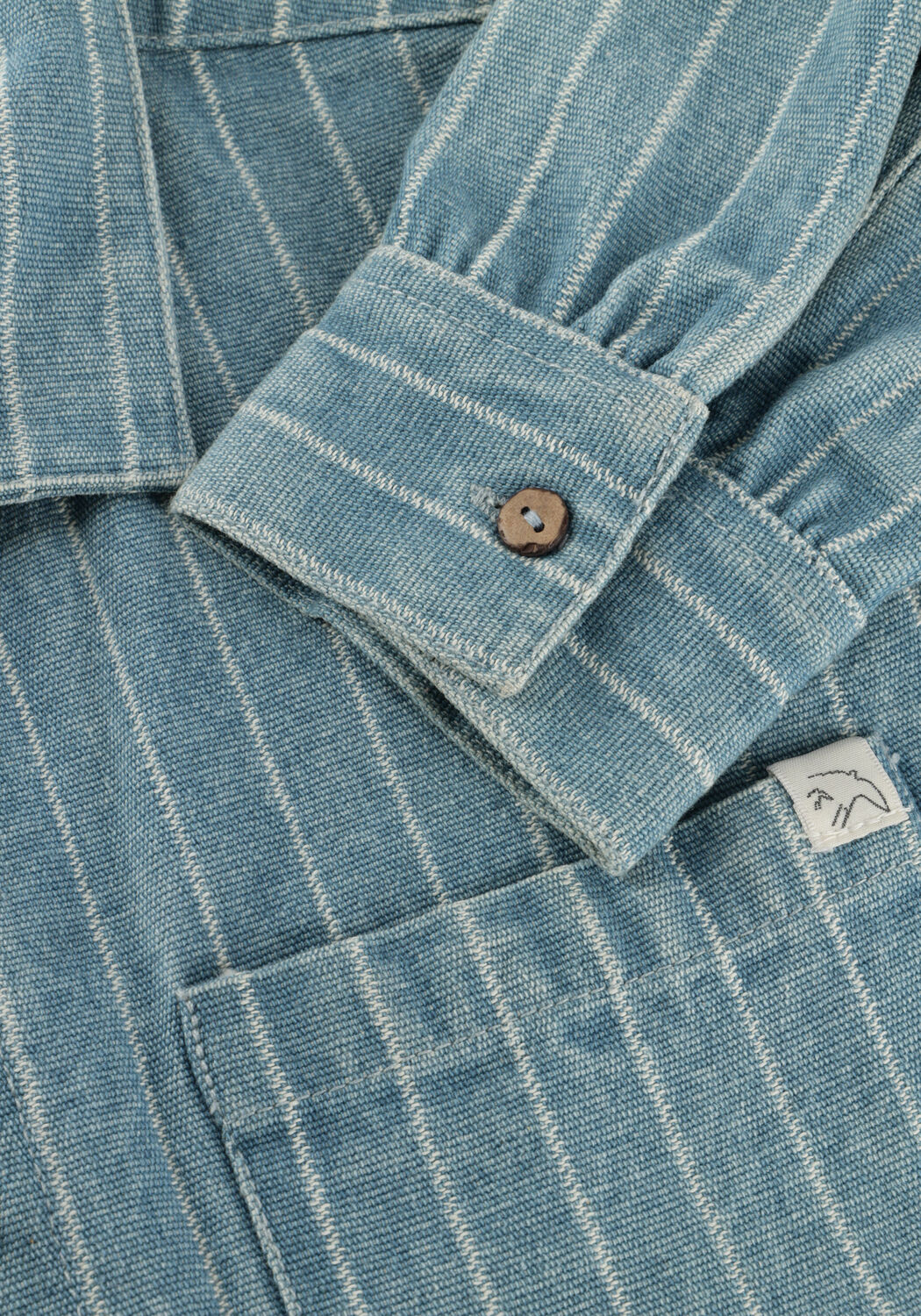 Hellblau JENEST Casual-Oberhemd LEF STRIPE OVERSHIRT - large