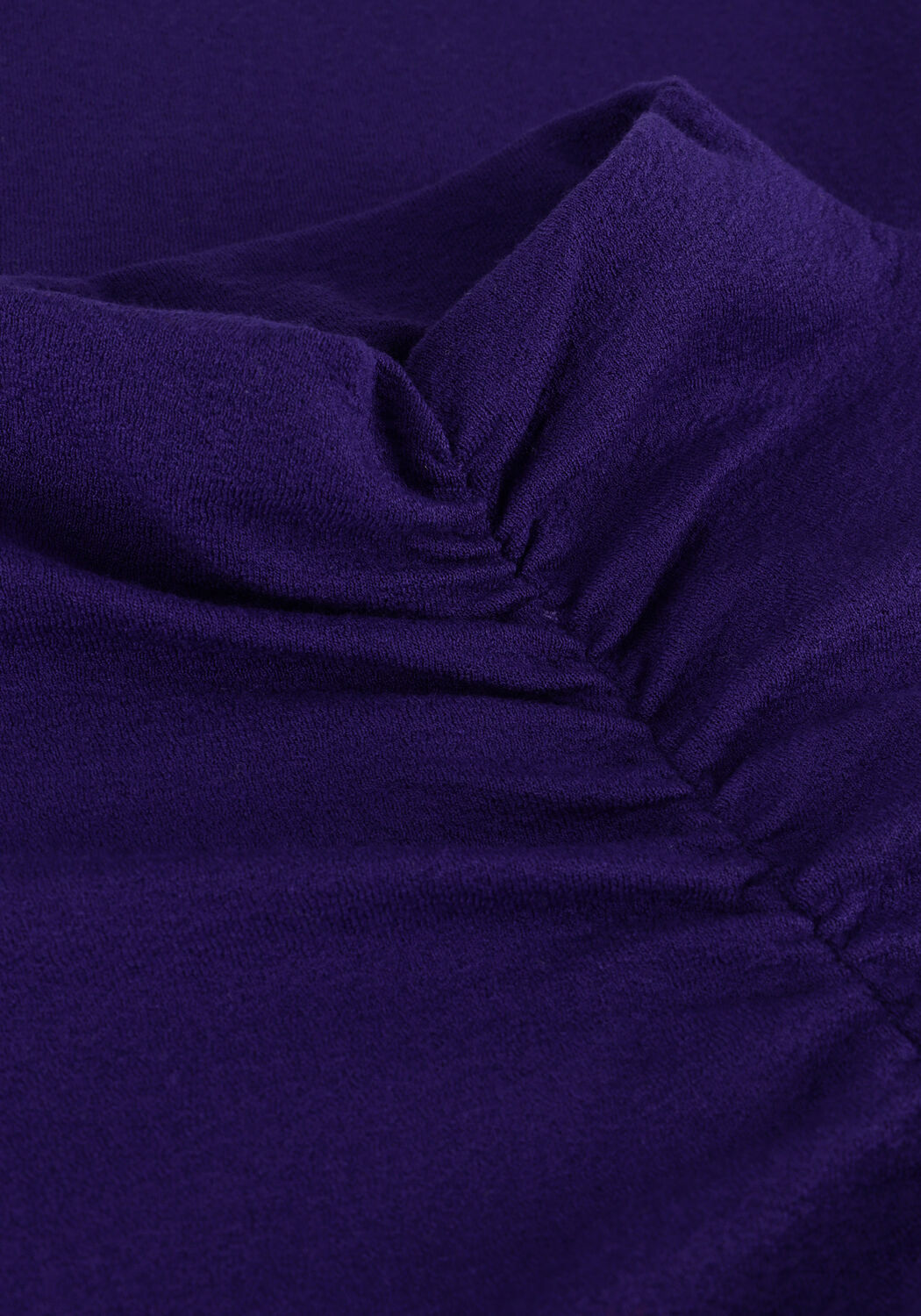 Lilane JANSEN AMSTERDAM Rollkragenpullover CJ198 CREPE JERSEY TOP WITH WRINKLING AT TURTLE NECK - large