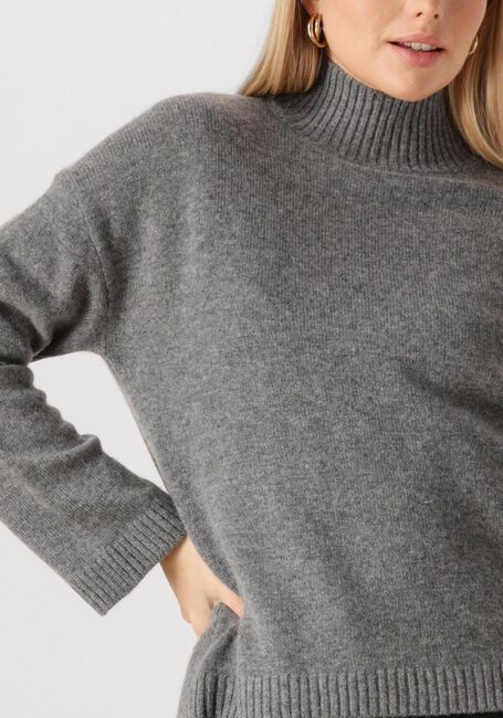 Graue SELECTED WOMEN Pullover SLFCILLE CASHMERE BLEND HIGH  NECK NOOS - large