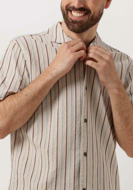 Beige ANERKJENDT Casual-Oberhemd AKLEON S/S STRUCTURE SHIRT - large