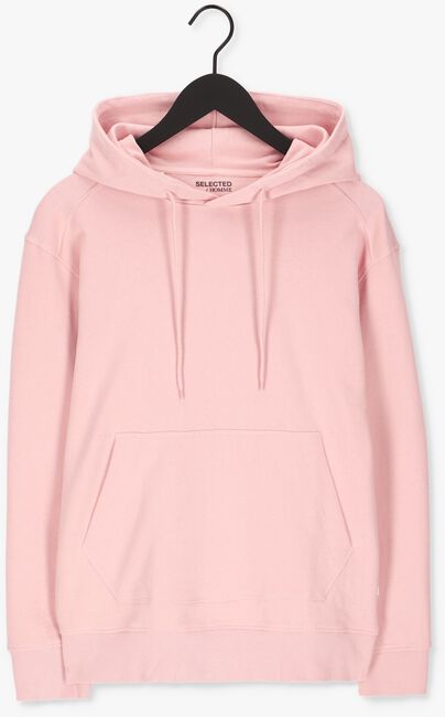 Hell-Pink SELECTED HOMME Sweatshirt SLHJASON380 HOOD SWEAT S NOOS - large