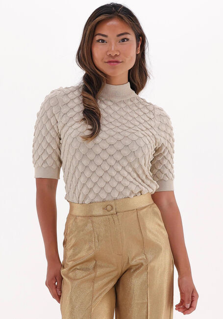Beige OBJECT Pullover FRIELLE 2/4 KNIT PULLOVER - large
