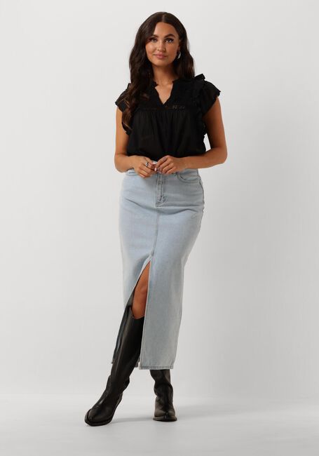 Schwarze NEO NOIR Blusen JAYLA S VOILE TOP - large