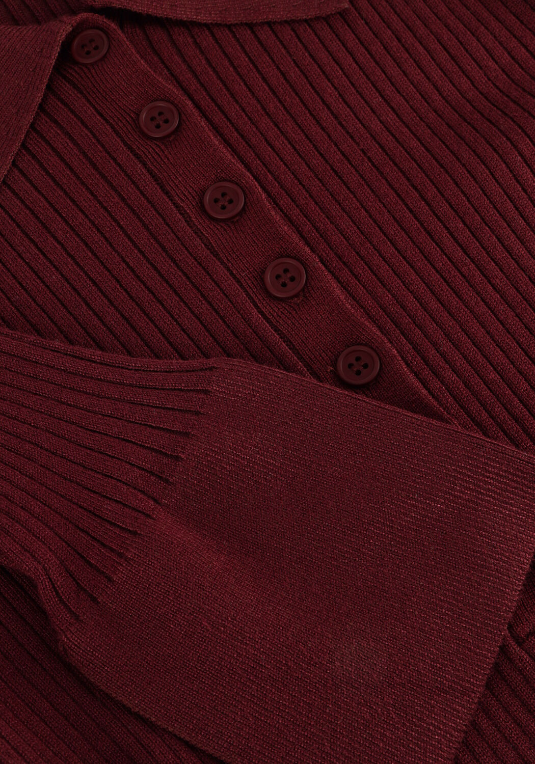 Bordeaux CO'COUTURE Pullover BONNY POLO LONG SLEEVE - large