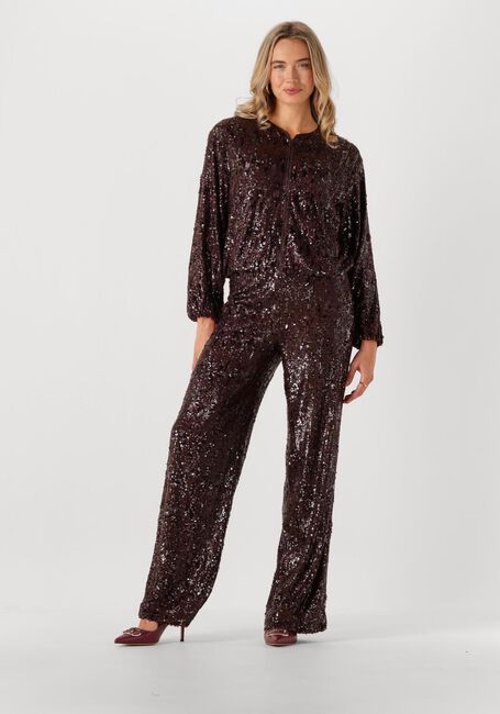 Braune CO'COUTURE Weite Hose SOPHIECC SEQUIN LL PANT - large
