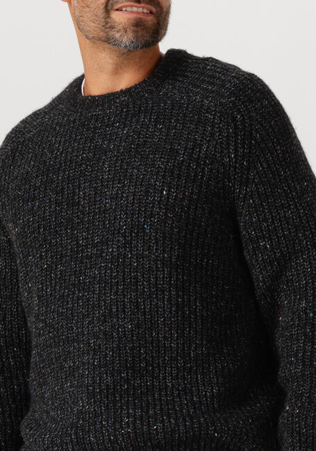Schwarze CALVIN KLEIN Pullover LS NOVELTY YARN RAGLAN CREWNK SW - large