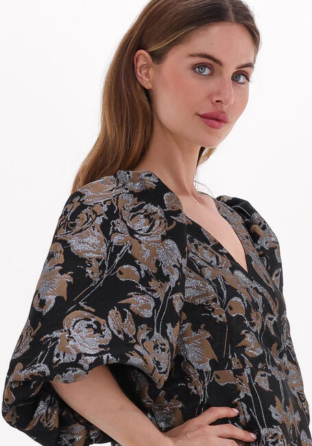 Schwarze CO'COUTURE Minikleid STELLA JACQUARD V-DRESS - large