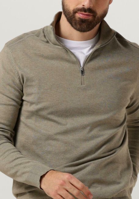 Grüne SELECTED HOMME Pullover SLHBERG HALF ZIP CARDIGAN NOOS - large