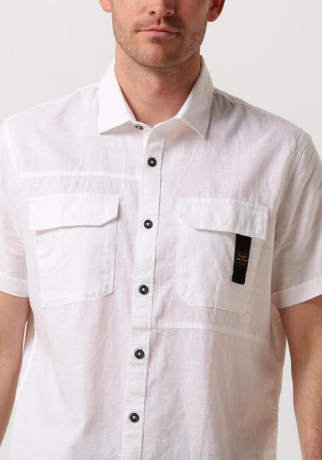 Ecru PME LEGEND Casual-Oberhemd SHORT SLEEVE SHIRT CTN/LINEN - large