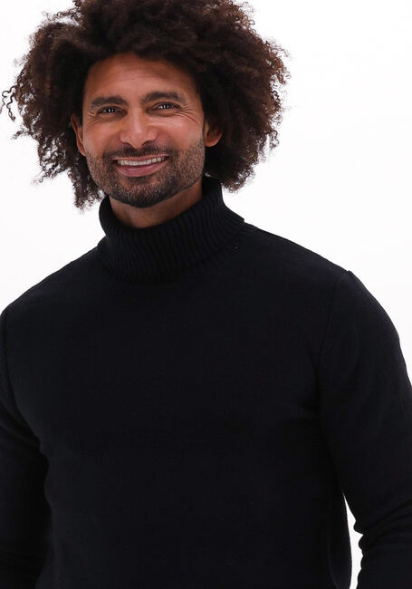 Schwarze SELECTED HOMME Rollkragenpullover AXEL LS KNIT ROLL NECK - large