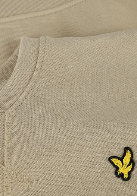 Beige LYLE & SCOTT Pullover CREW NECK SWEATSHIRT BOYS - large
