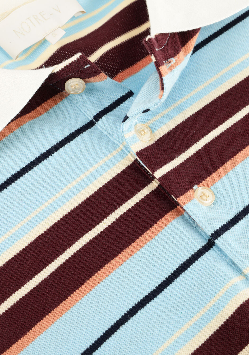 Mehrfarbige/Bunte NOTRE-V Polo-Shirt NV-HILMA - large