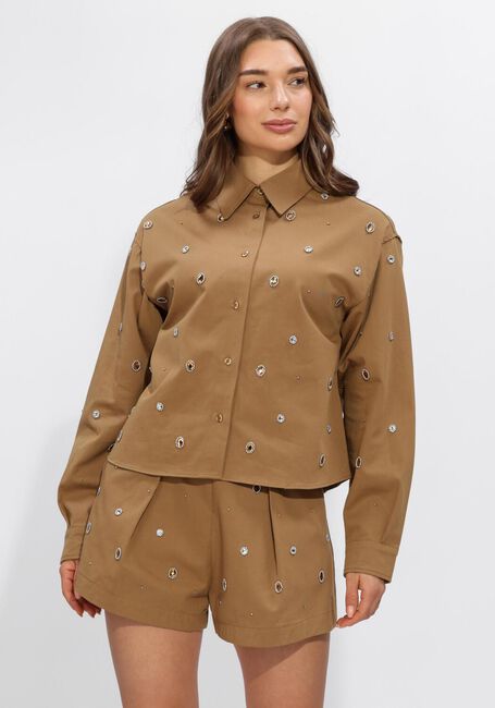 Camelfarbene SILVIAN HEACH Blusen SHIRT HESTUA - large