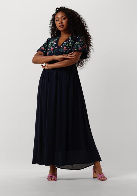 Dunkelblau Y.A.S. Maxikleid YASCHELLA SS MAXI DRESS - large