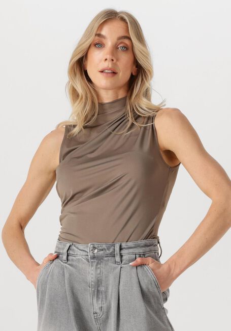 Braune ROSEMUNDE Top BILLIE SL DRAPE TOP - large