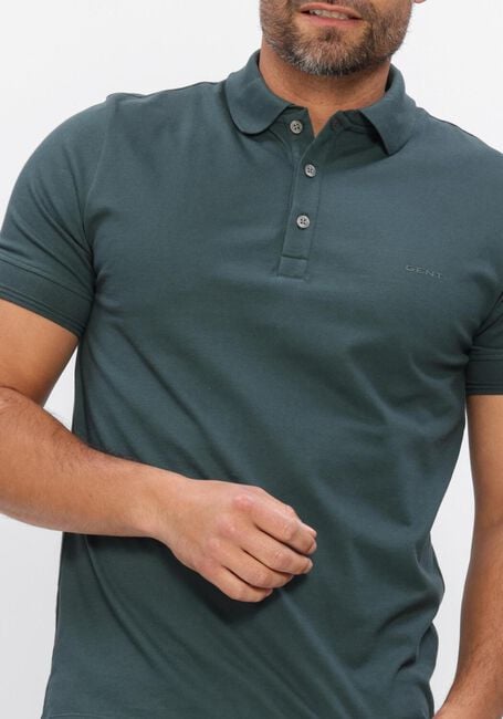Gr&uuml;ne GENTI Polo-Shirt POLO 3 BUTTON SS 1219 - large