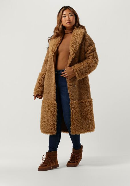 Braune BEAUMONT Teddy-Jacke LAMMY REVERSIBLE COAT - large
