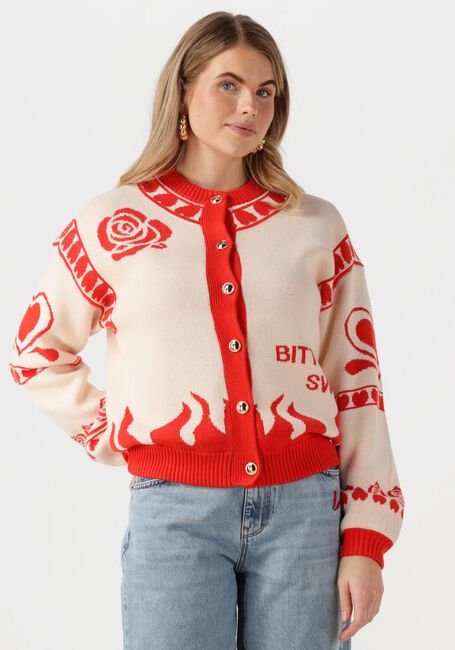Rote HARPER & YVE Strickjacke JAZZ-CA - large