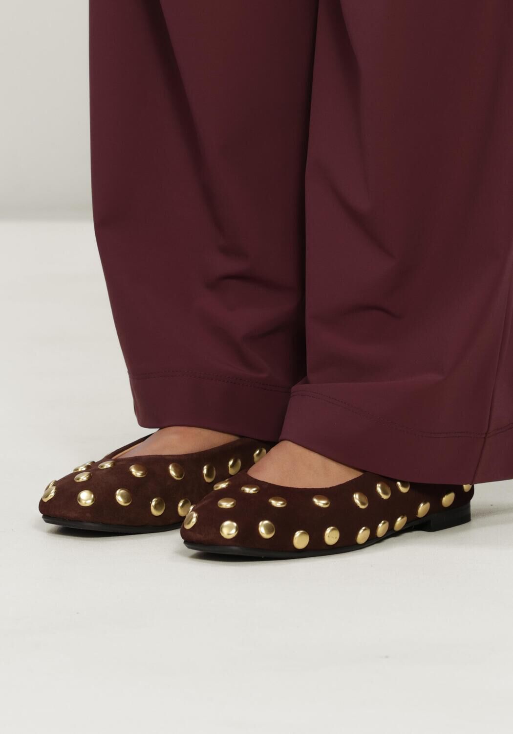 Braune STEFANO LAURAN Ballerinas 4669 - large