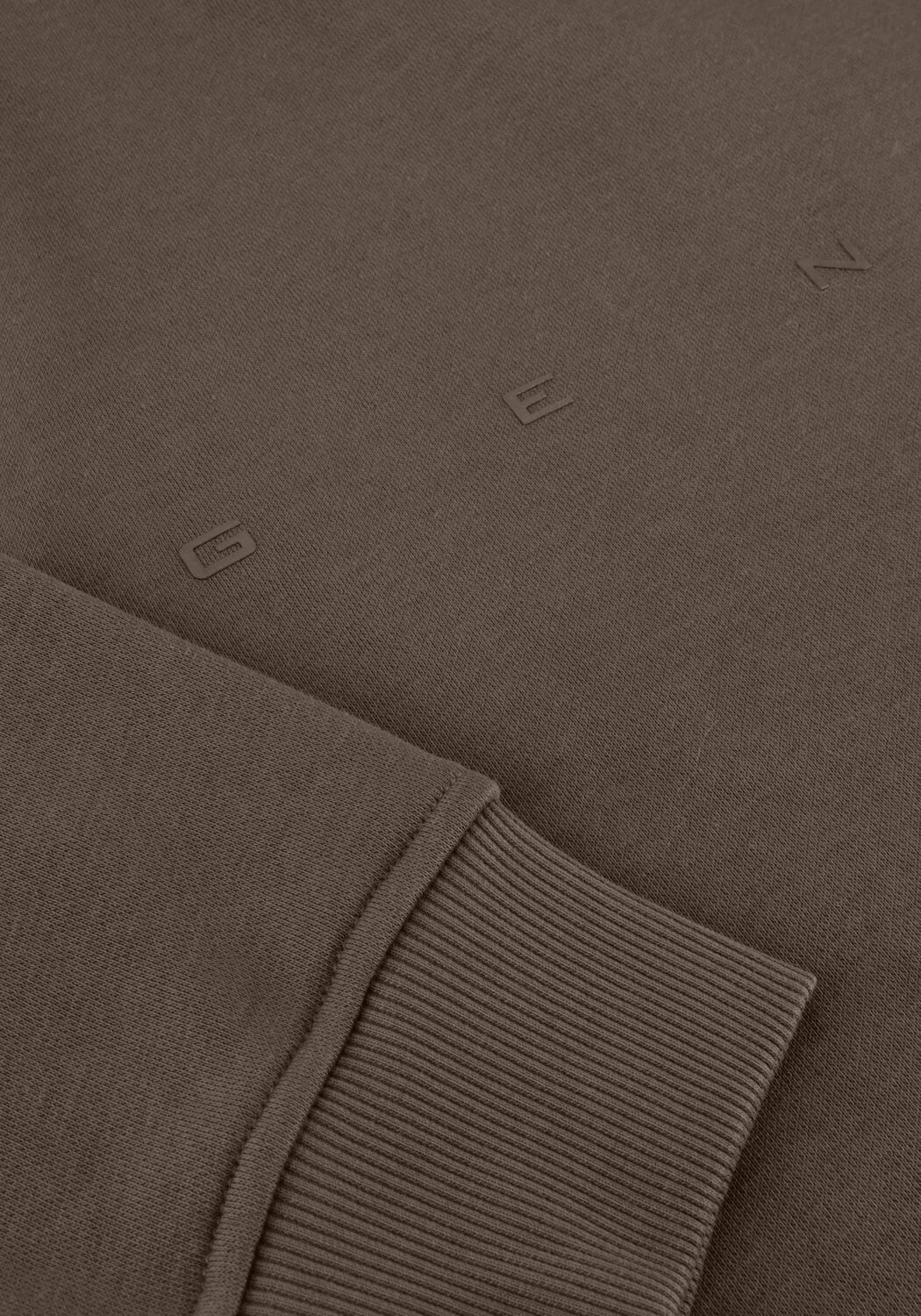 Taupe GENTI Pullover BASIC LOGO SWEATER - large