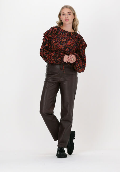 Braune GESTUZ Weite Hose SALLY GZ HW PANTS - large