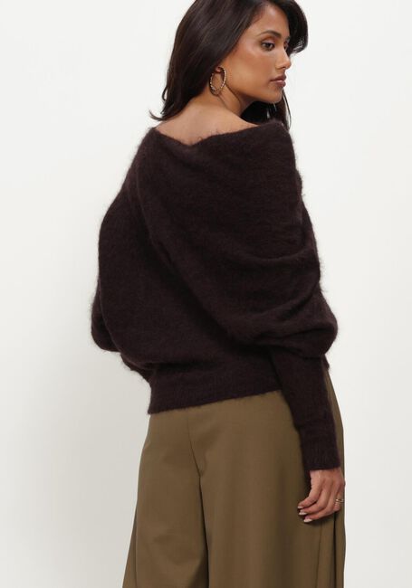 Braune GESTUZ Pullover GZDEBBIE DRAPE PULLOVER - large
