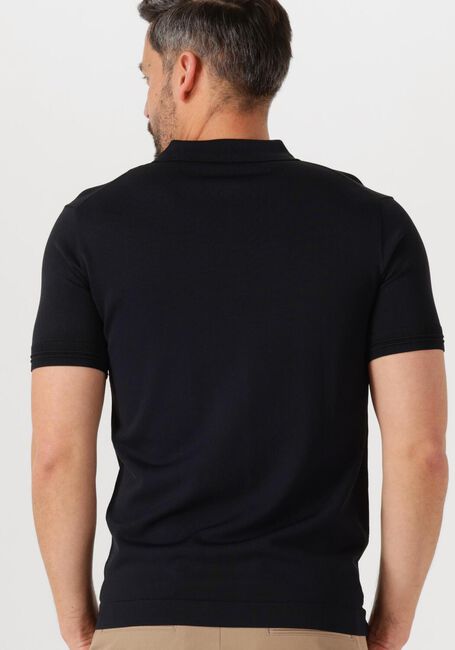 Schwarze GENTI Polo-Shirt POLO ZIP SS K2053-1260 - large
