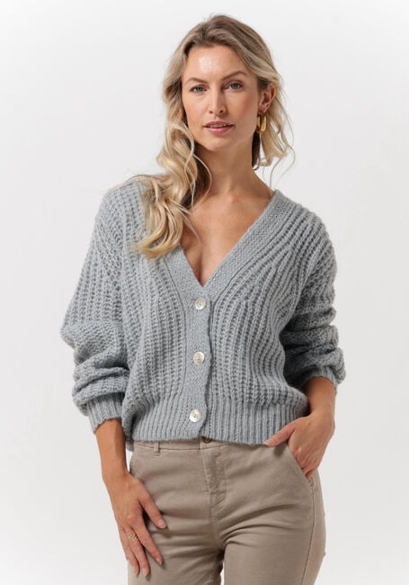 Blaue BY-BAR Strickjacke KATY CARDIGAN - large