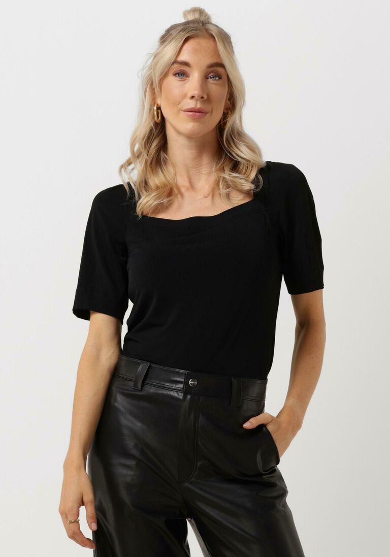 schwarze vanilia top uni quare