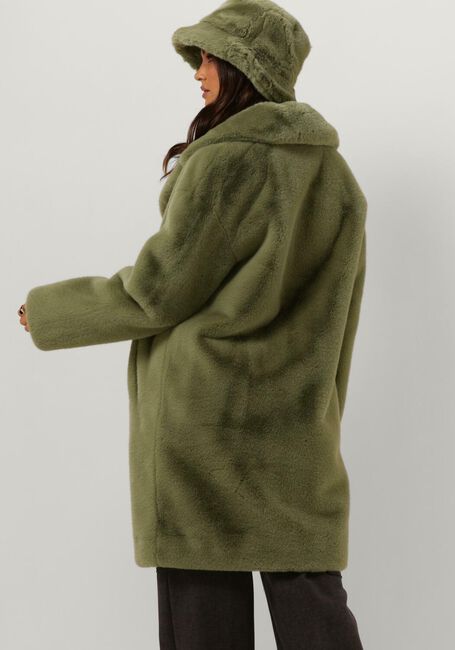 Grüne STAND STUDIO Fake-Fur-Jack CAMILLE COCOON COAT - large