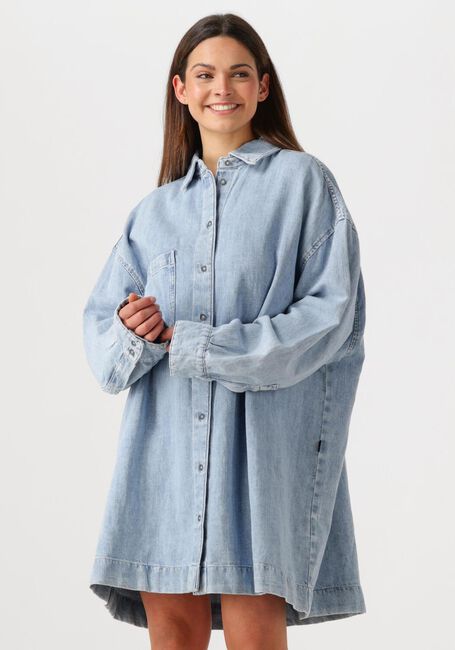 Blaue 7 FOR ALL MANKIND Minikleid OVERSHIRT DRESS - large