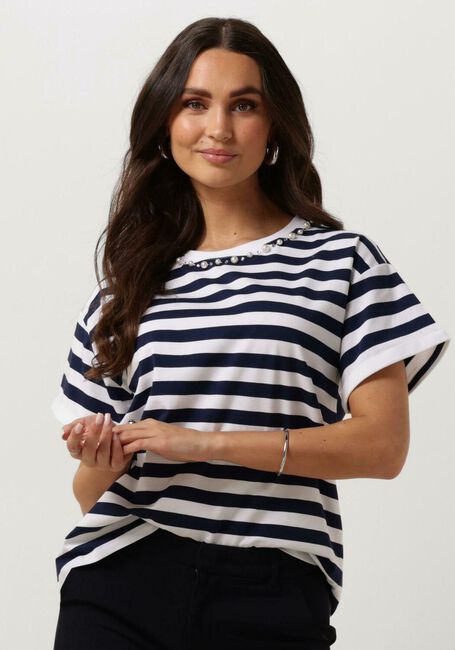 Blaue LIU JO T-shirt J.STRIPED T-SHIRT - large