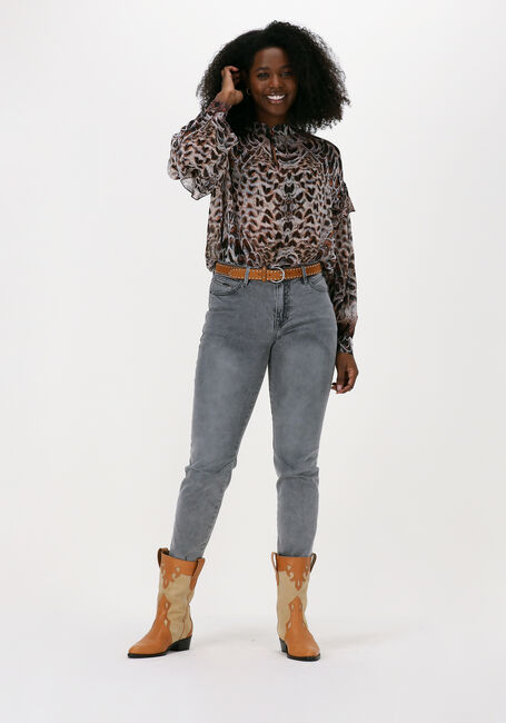 Mehrfarbige/Bunte SUMMUM Blusen TOP FEATHERS - large