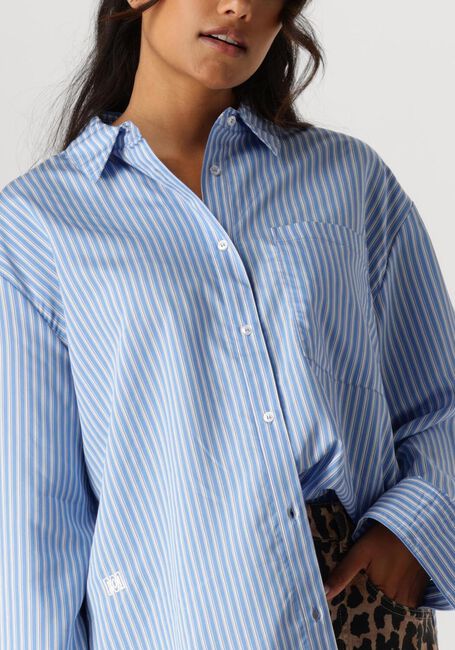 Blaue MODSTRÖM Blusen KADIRMD STRIPE SHIRT - large