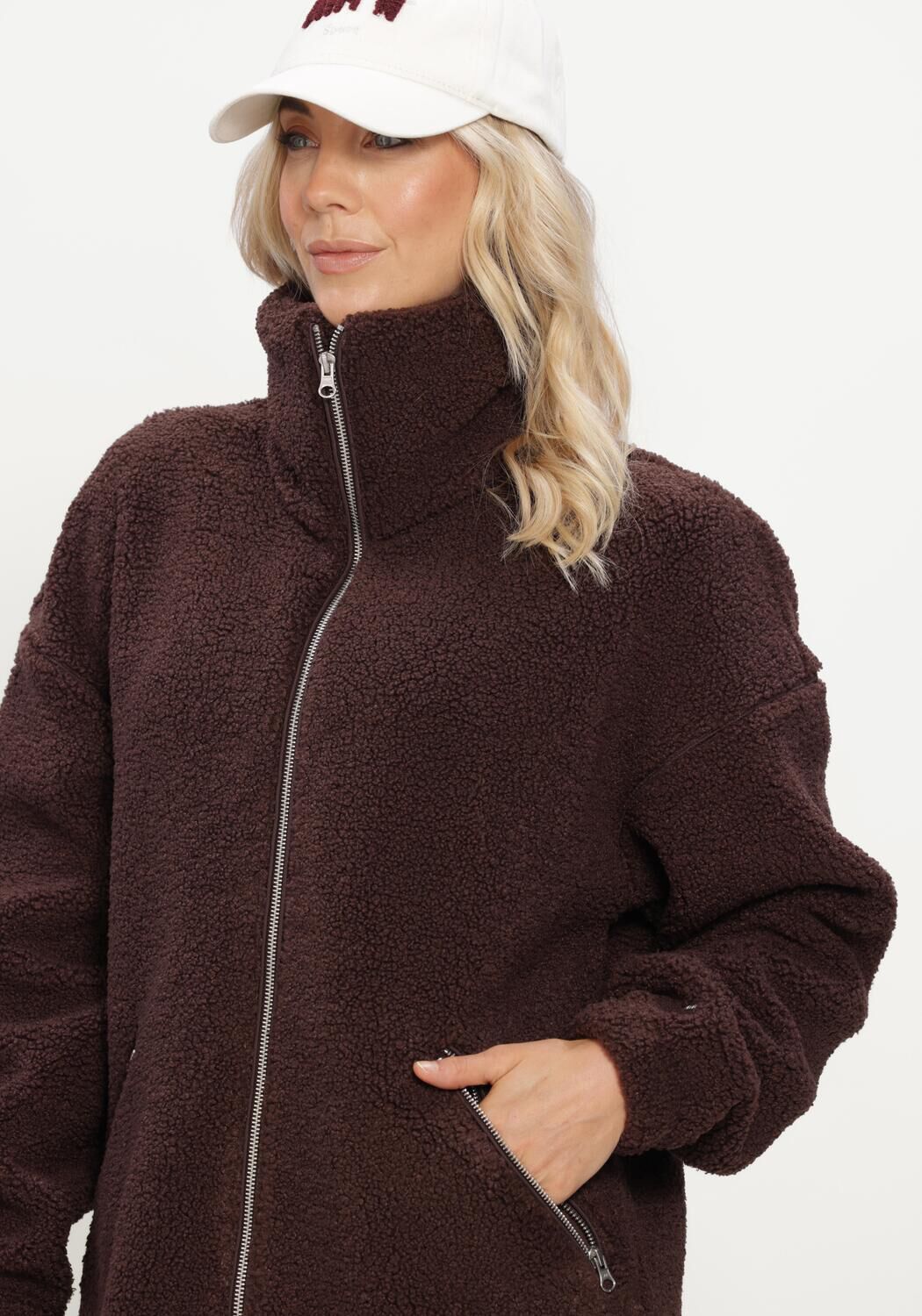 Braune AIM'N Teddy-Jacke PILE JACKET - large