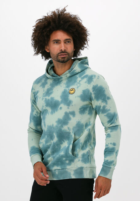 Blaue KULTIVATE Sweatshirt SW SMILE DYE - large