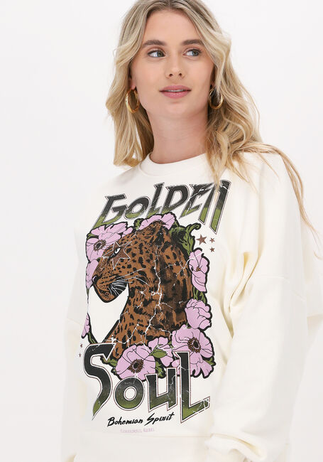 Beige COLOURFUL REBEL Sweatshirt GOLDEN SOUL DROPPED SHOULDER SWEAT - large