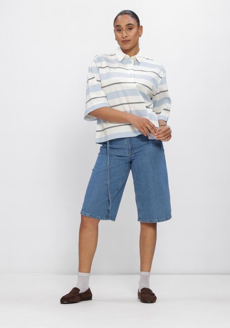 Blaue SELECTED WOMEN Kurze Hose SLFTENNA MW BERMUDA DENIM SHORTS - large