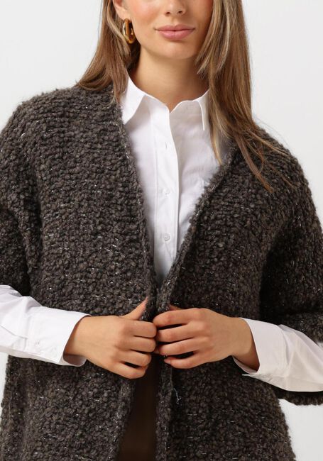 Braune NUKUS Strickjacke BESS CARDIGAN - large