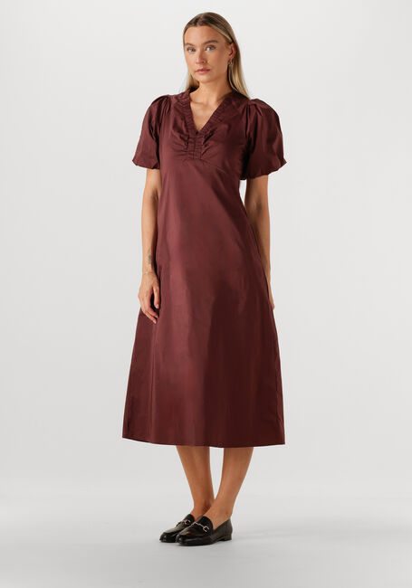Bordeaux NEO NOIR Maxikleid ILLANA POPLIN DRESS - large
