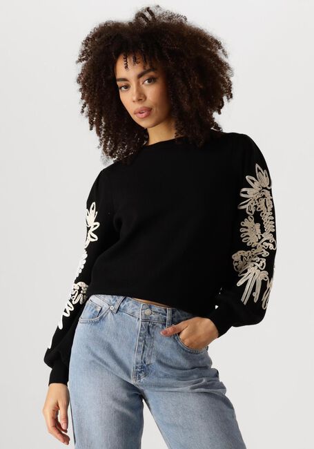 Schwarze OBJECT Pullover OBJJOANA L/S KNIT PULLOVER - large