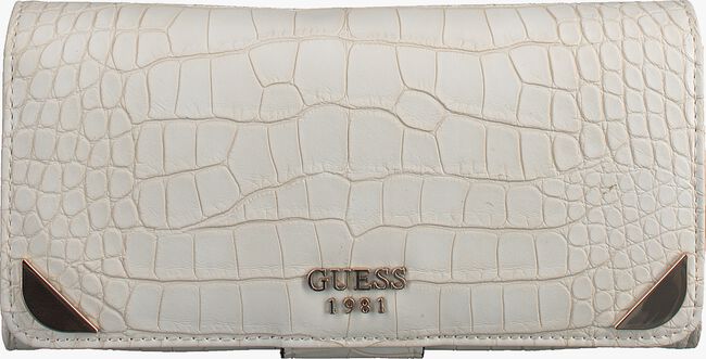Weiße GUESS Portemonnaie TRYLEE FILE CLUTCH - large