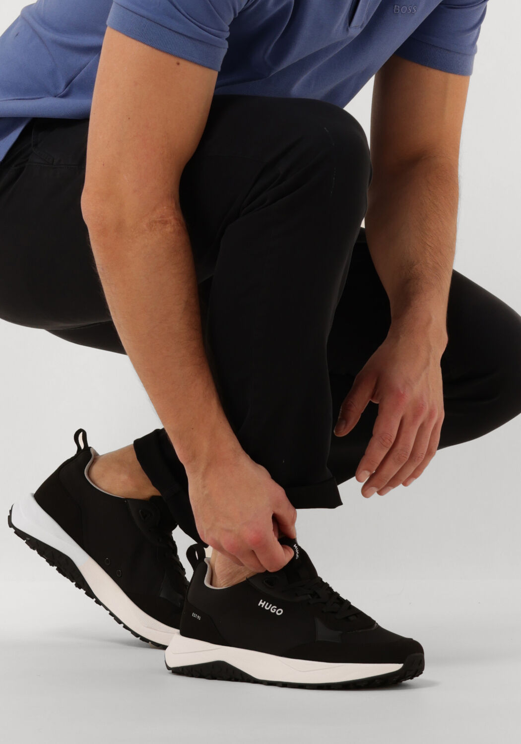 Schwarze HUGO Sneaker Low KANE RUNN - large