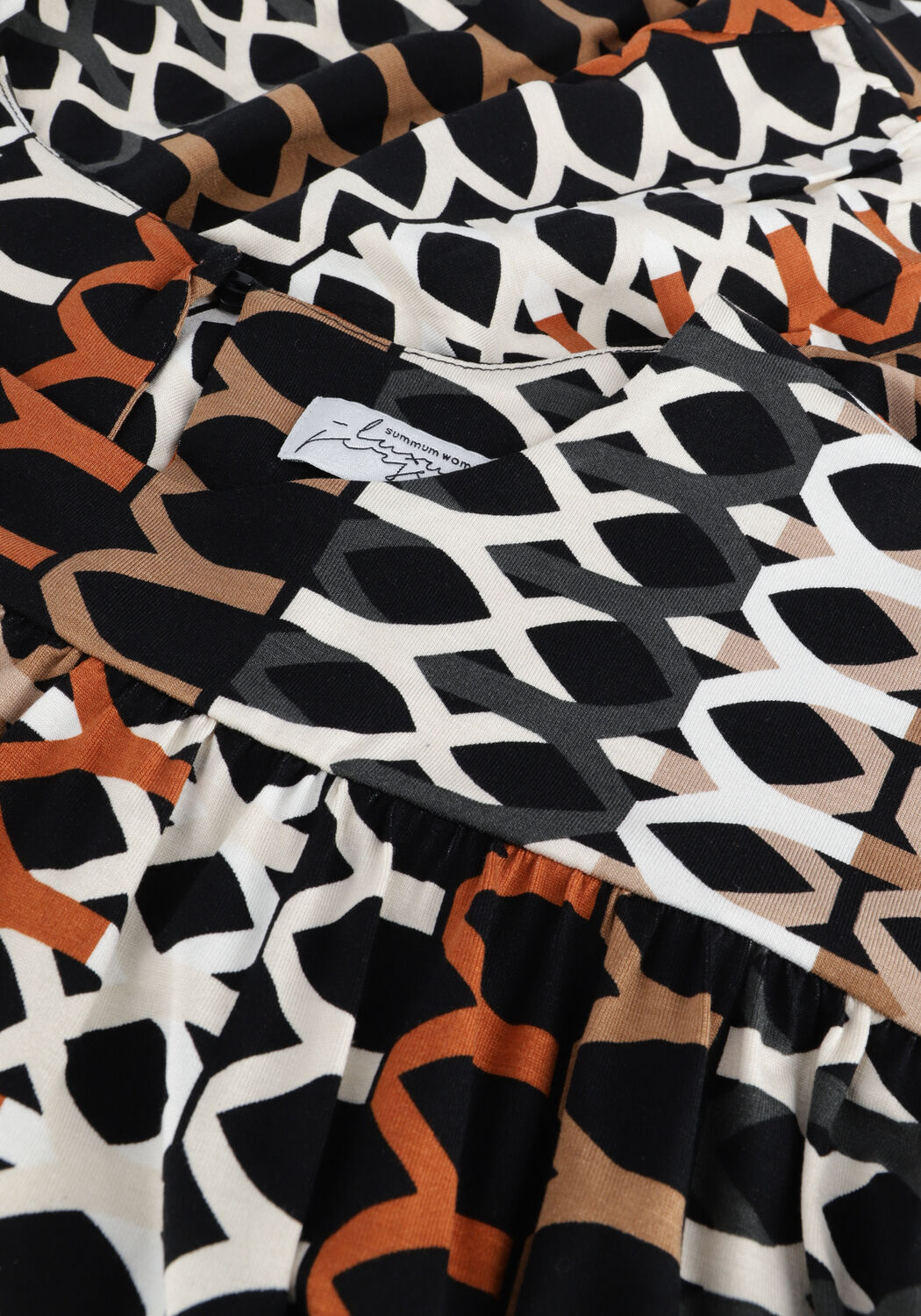 Wei&szlig;e SUMMUM Blusen TOP HONEYCOMB PRINT ON VISCOSE EA - large