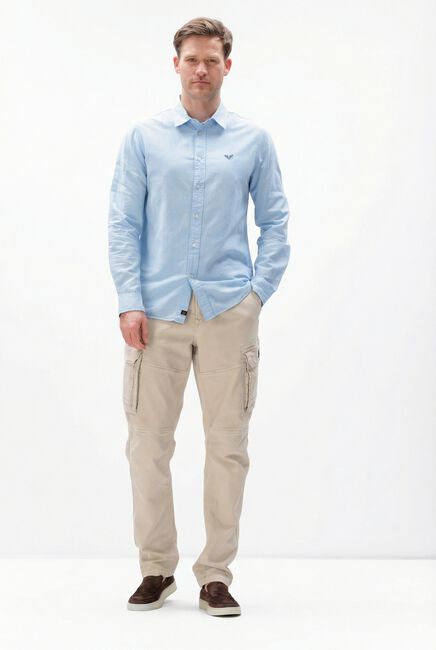 Blaue PME LEGEND Casual-Oberhemd SKYNIGHT CTN LINEN OWEN GD - large