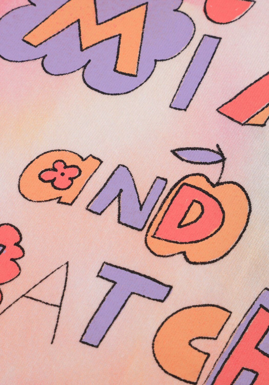 Mehrfarbige/Bunte Jelly Mallow T-shirt MIX+MATCH TIEDYE T-SHIRT - large